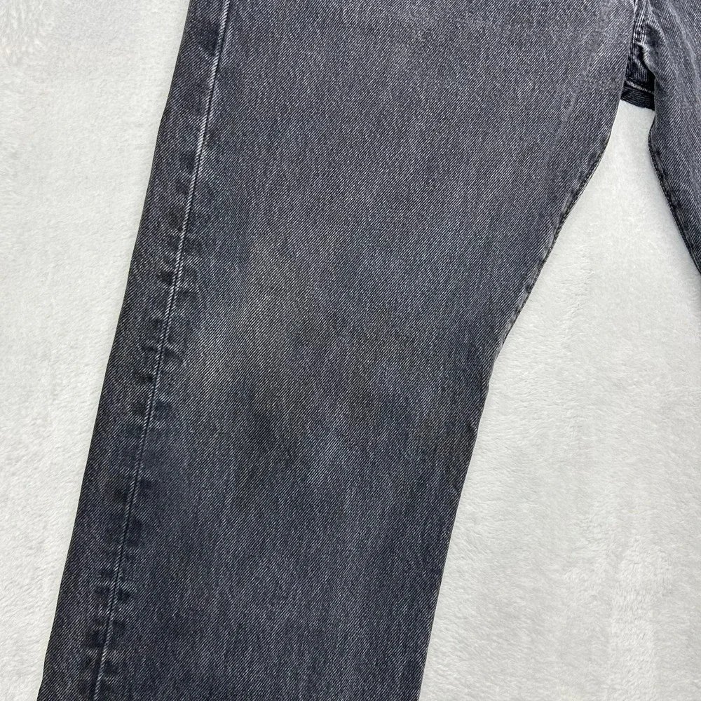 Levi's 501‎ Original Jeans Men's Faded Black Denim Pockets Button Fly - 34X22.5